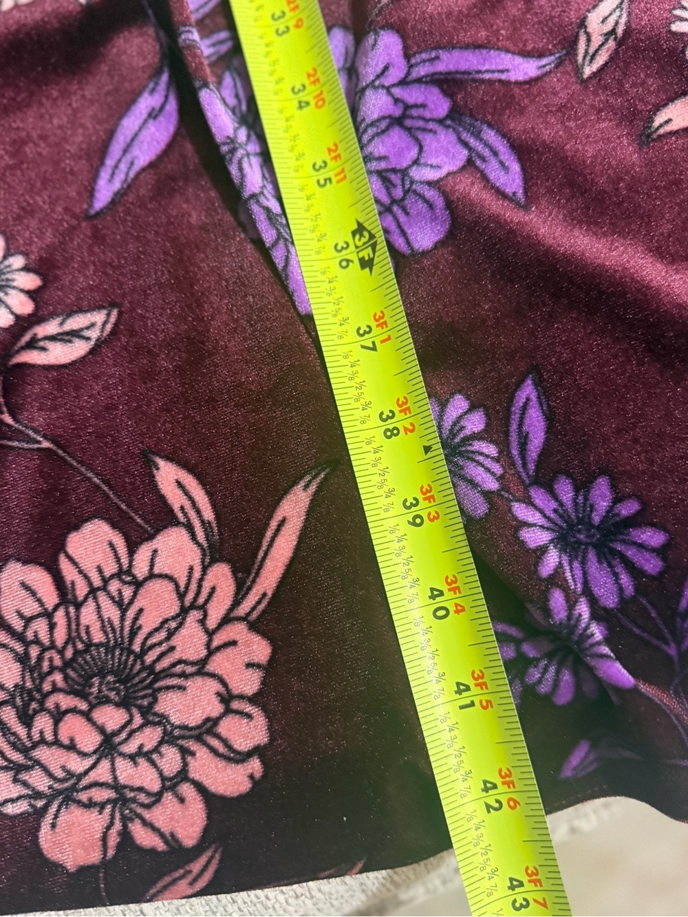 London Times Velvet Feel Moody Floral Bishop Sleeve Midi Dress Plus Size 3X - Picture 11 of 12